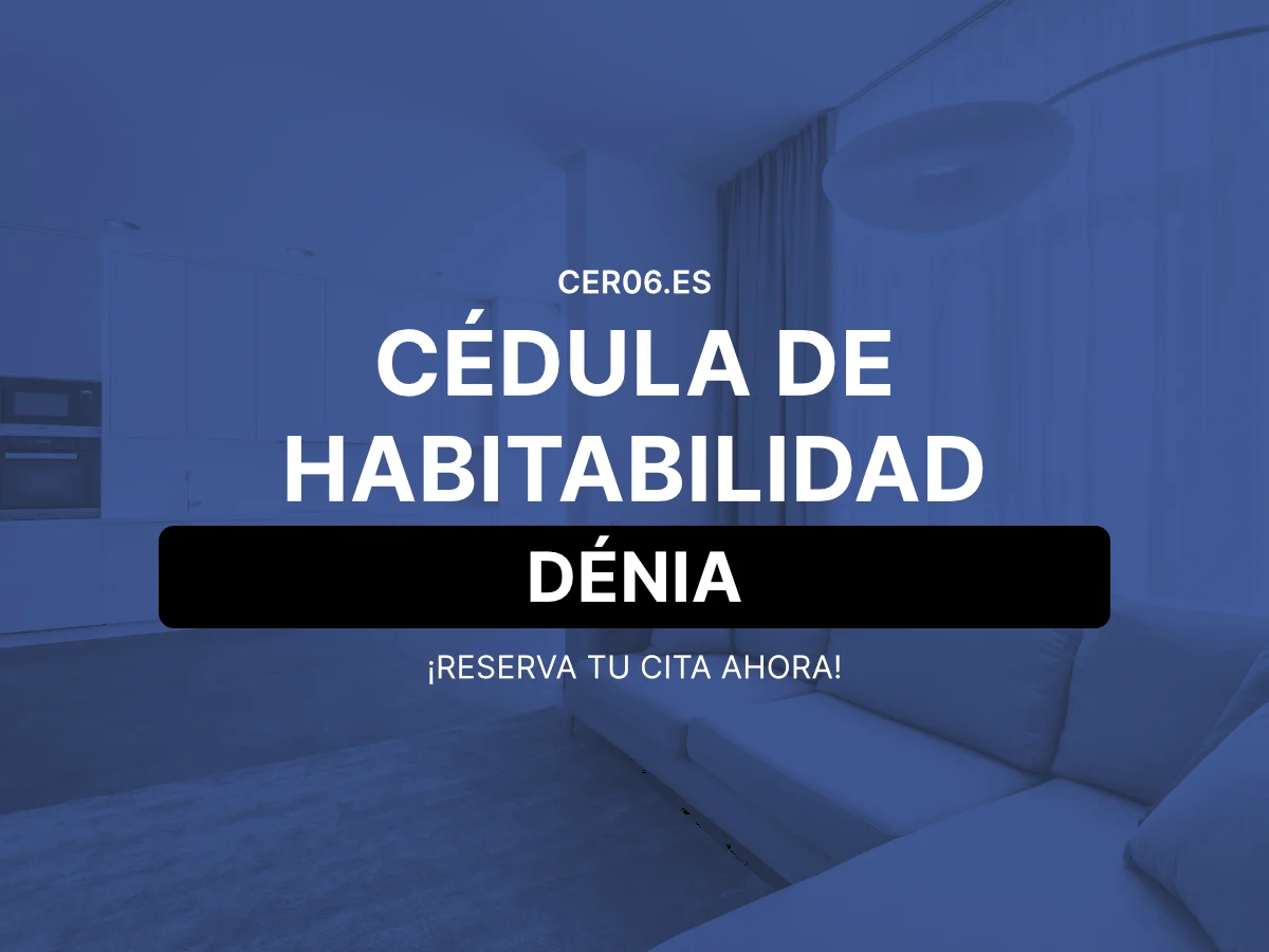 Cédula de habitabilidad en Dénia