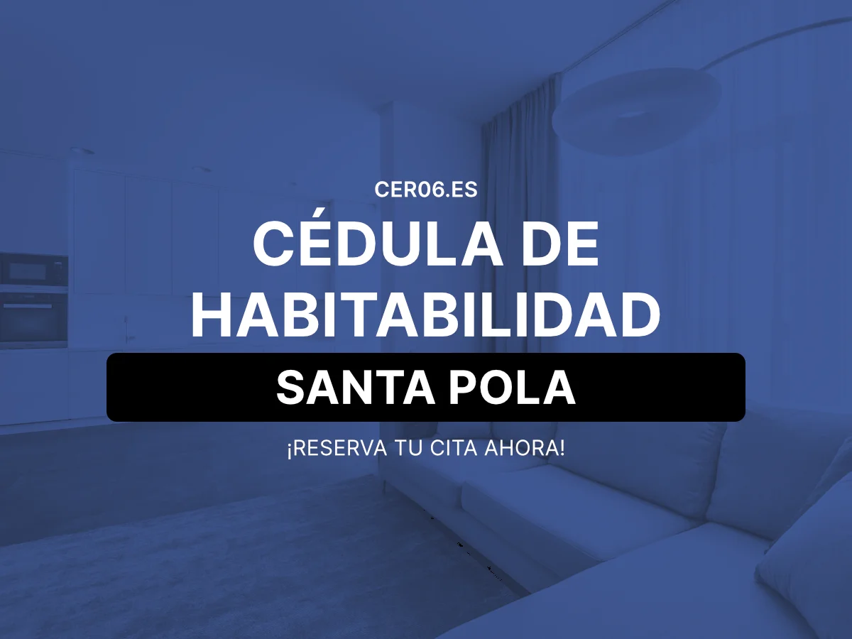 Cédula de habitabilidad en Santa Pola