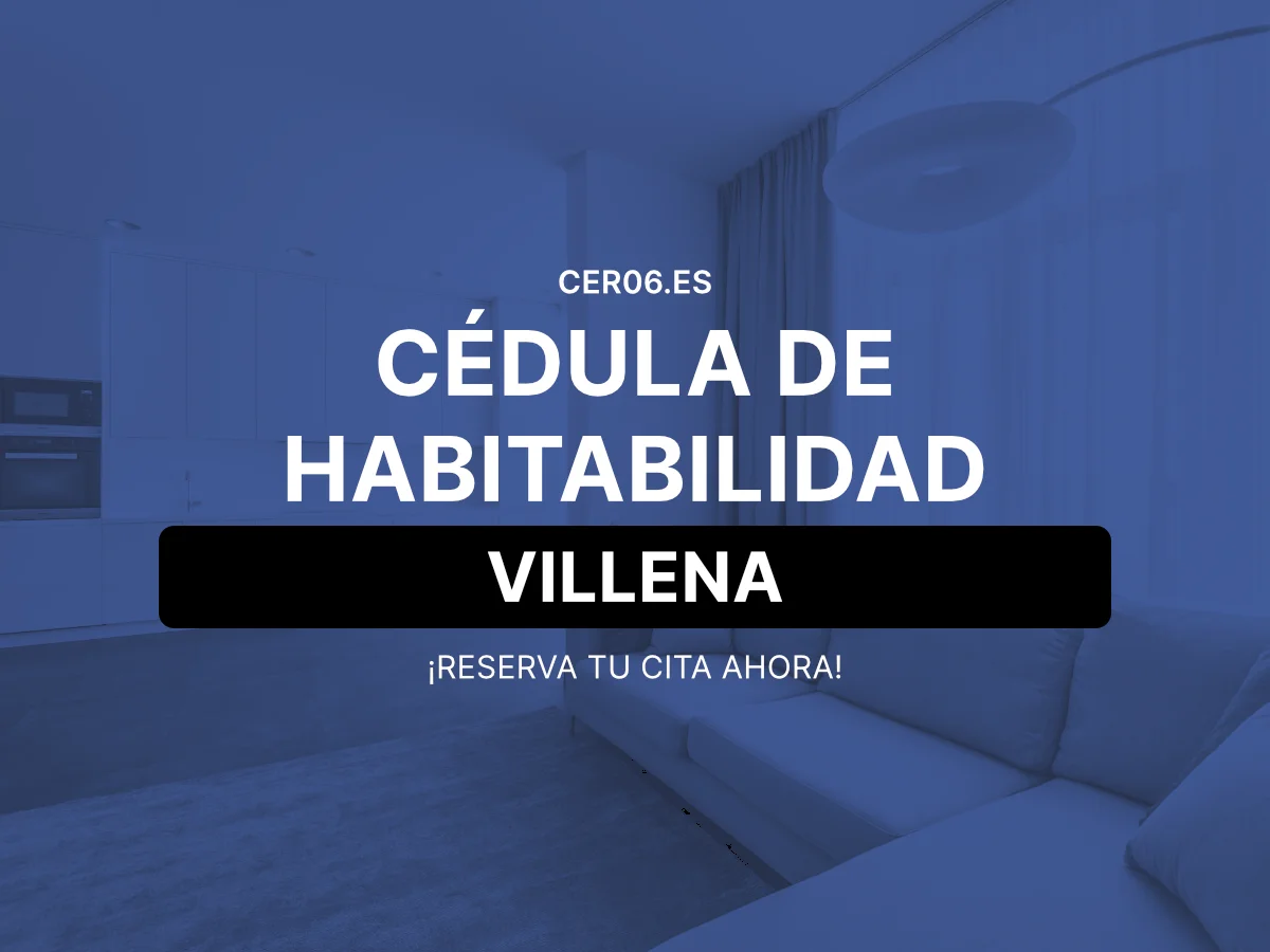 Cédula de habitabilidad en Villena